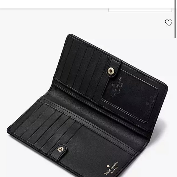 Kate Spade Schuyler Large Slim Bifold Leopard Wallet KE814 NWT $179 Leopard - Picture 7 of 8